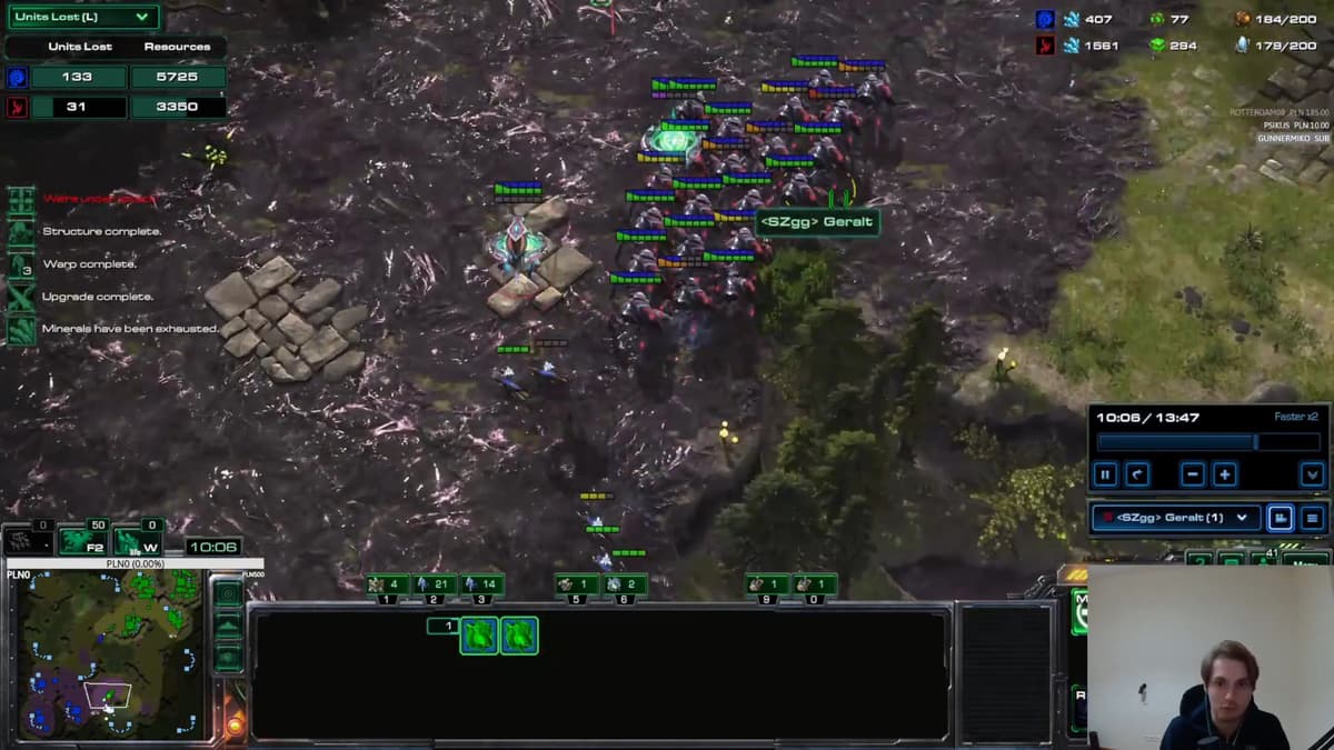 Gerald's Protoss masterclass + ladder games with commentary